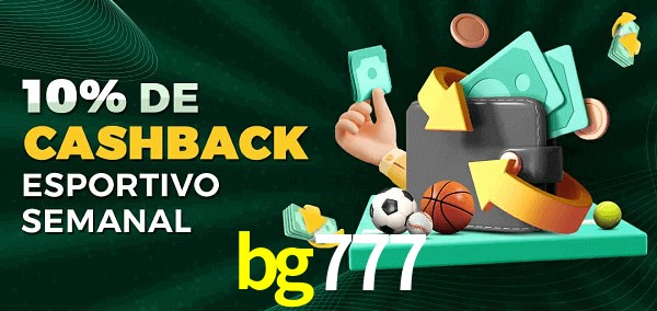 10% de bônus de cashback na bg777