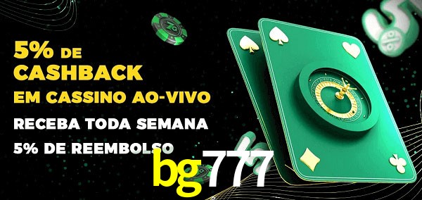 Promoções do cassino ao Vivo bg777